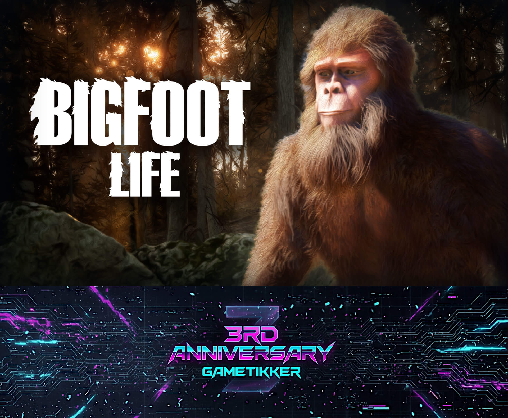 3rd Anniversary Bigfoot Life Banner Image