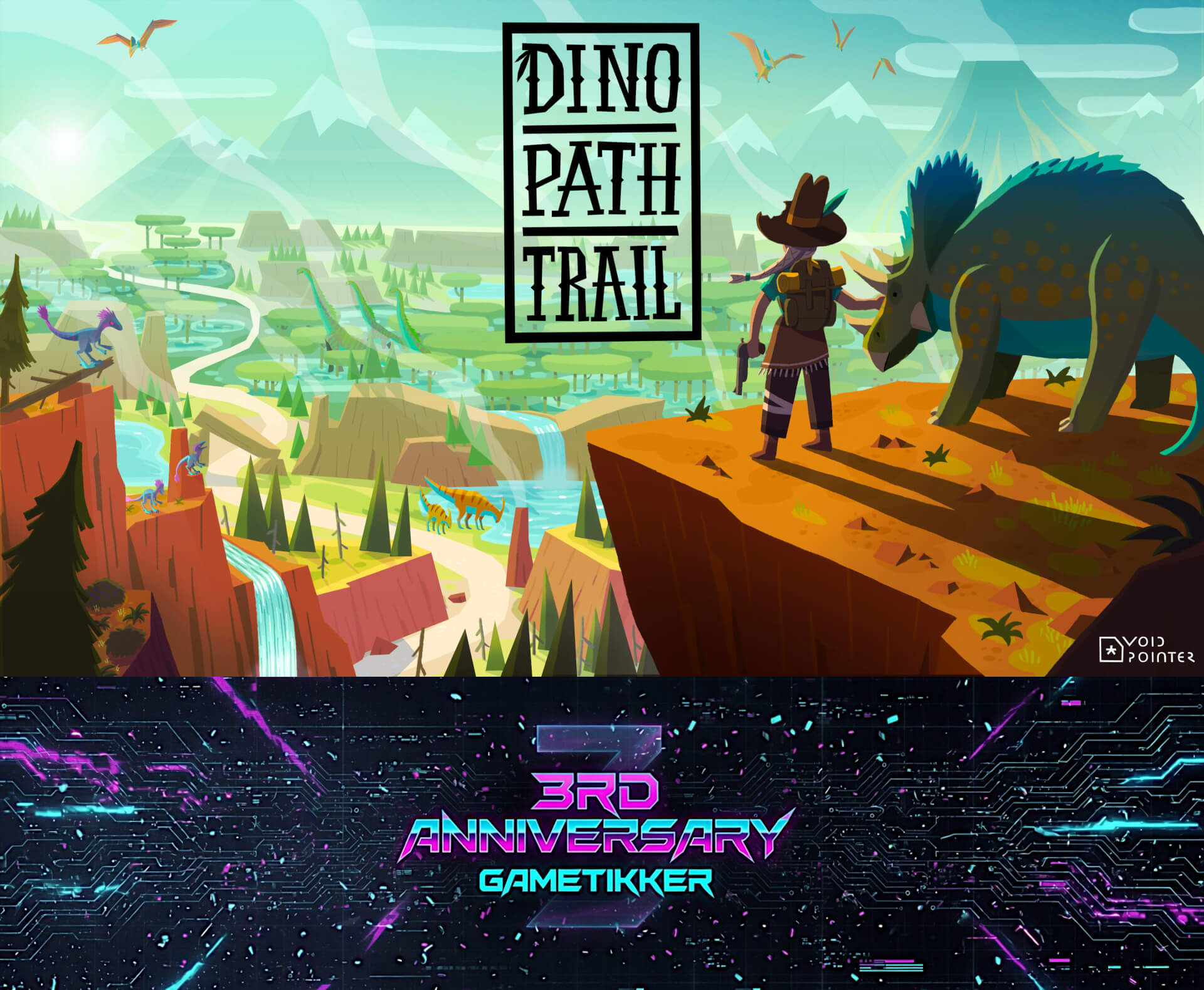 3rd Anniversary Dino Path Trail Banner Image