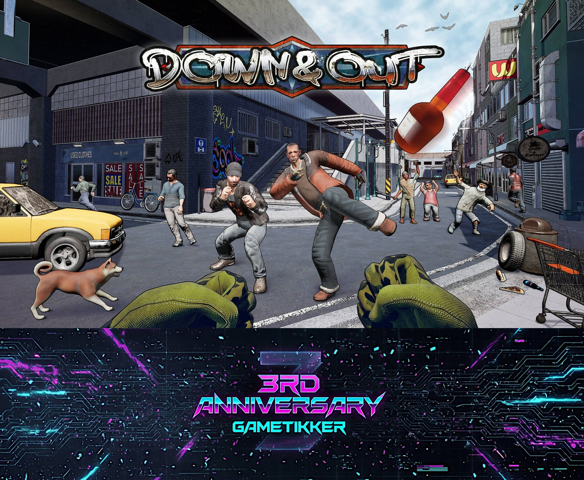 3rd Anniversary Down and Out Banner Image