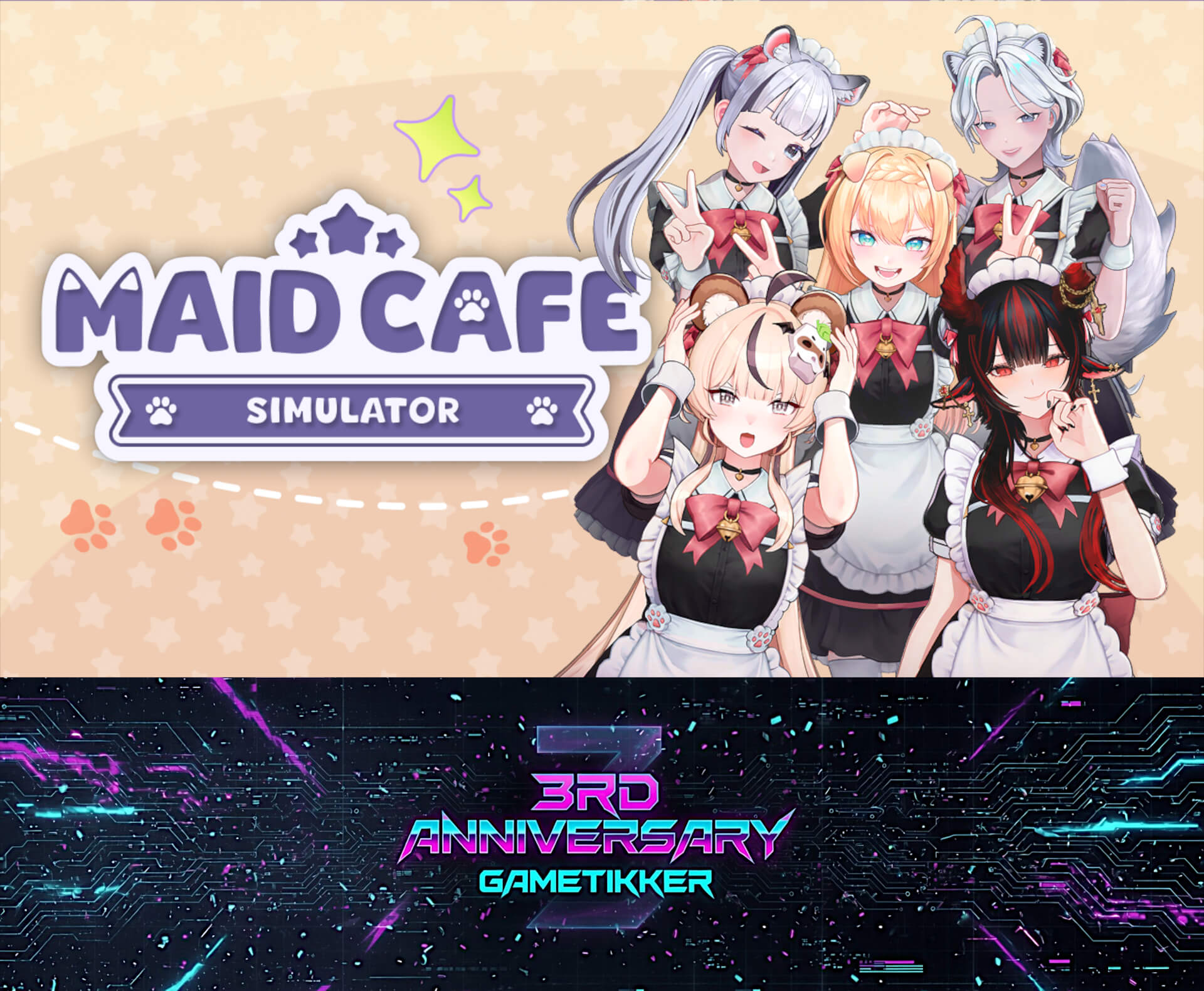 3rd Anniversary Maid Cafe Simulator Banner Image