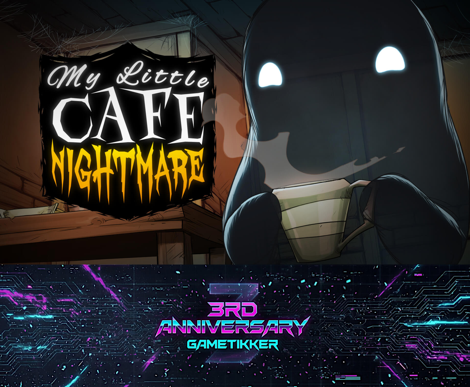3rd Anniversary My Little Cafe Nightmare Banner Image