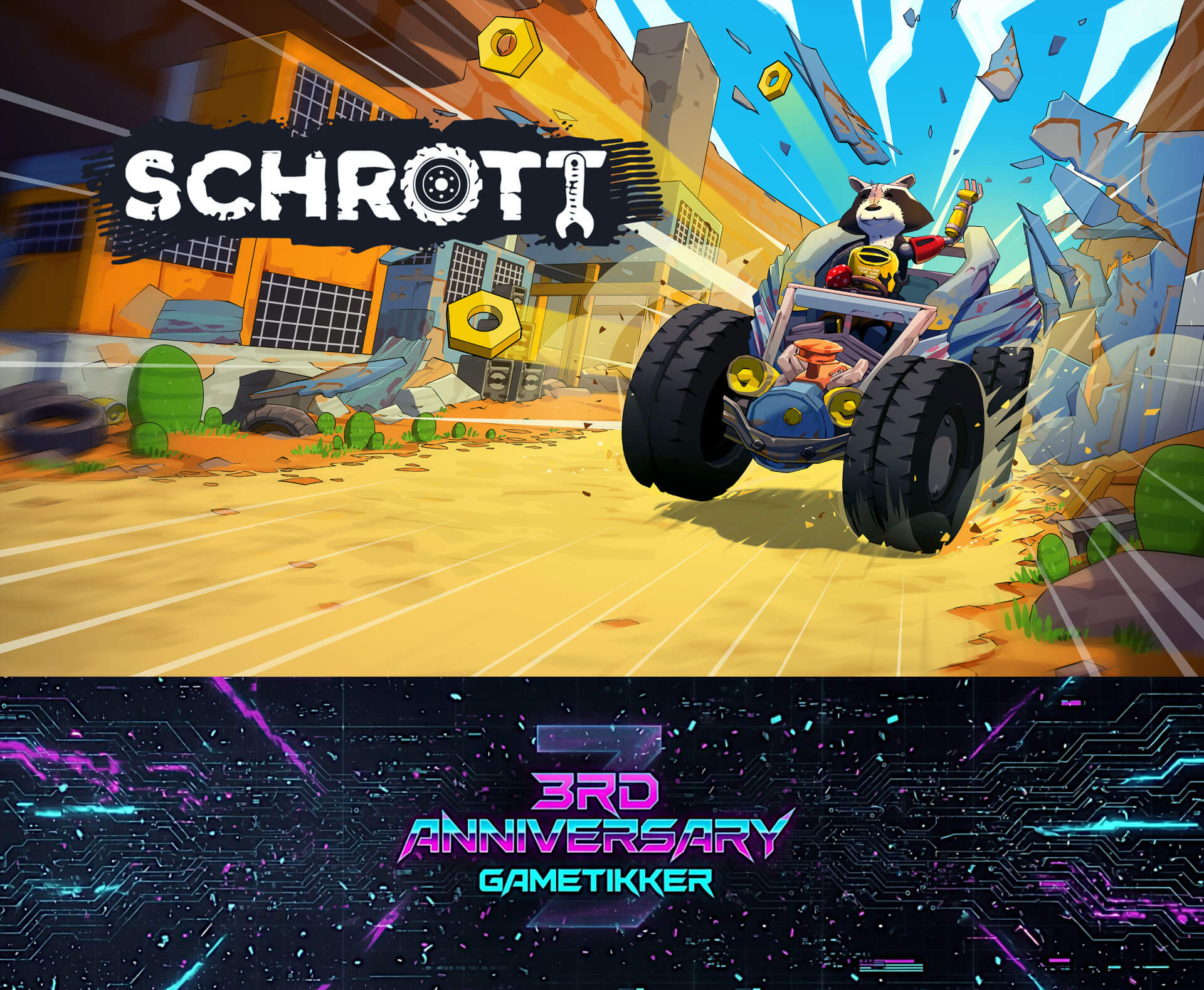 SCHROTT Roguelike Racer Banner Image