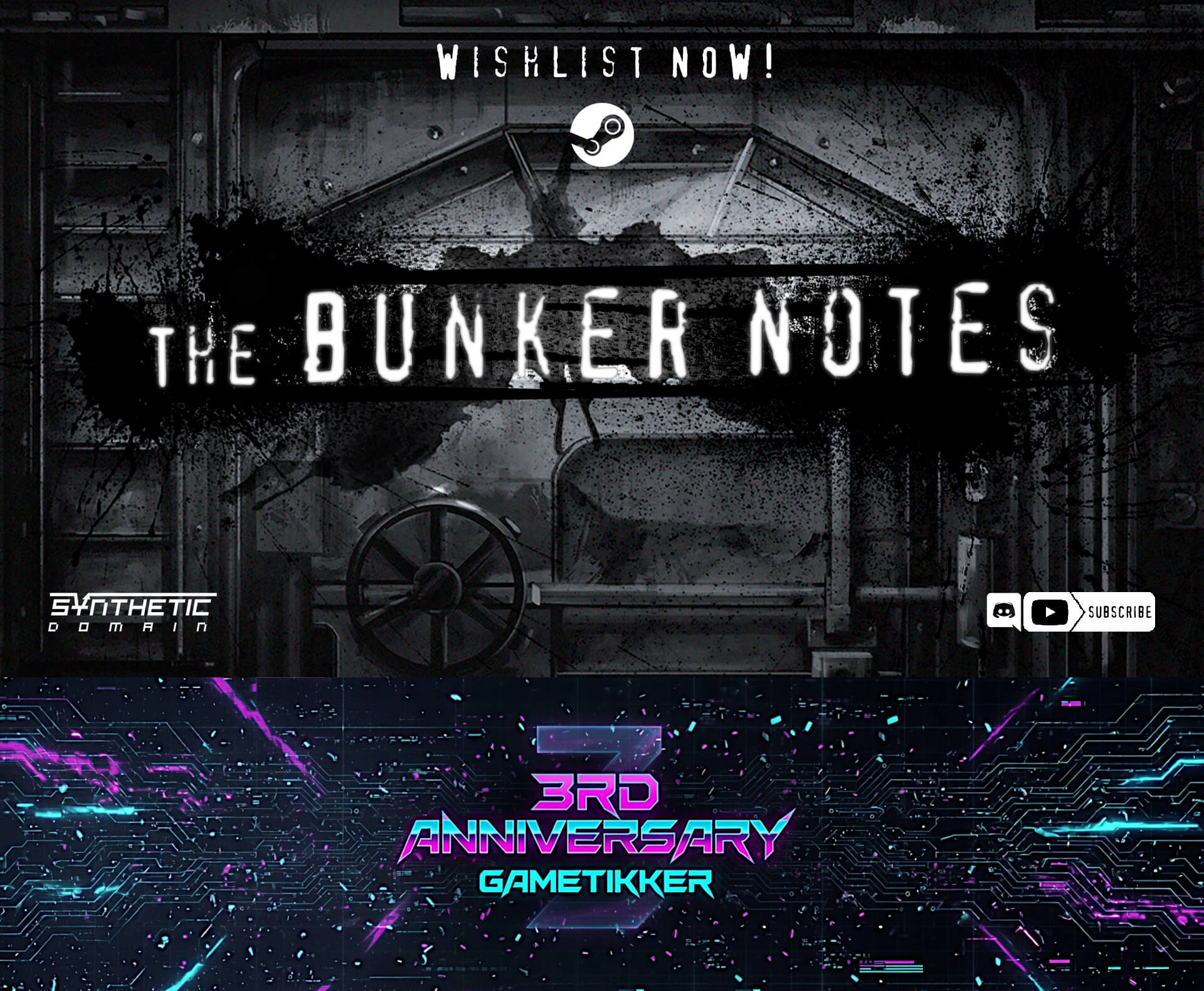 3rd Anniversary The Bunker Notes Banner Image