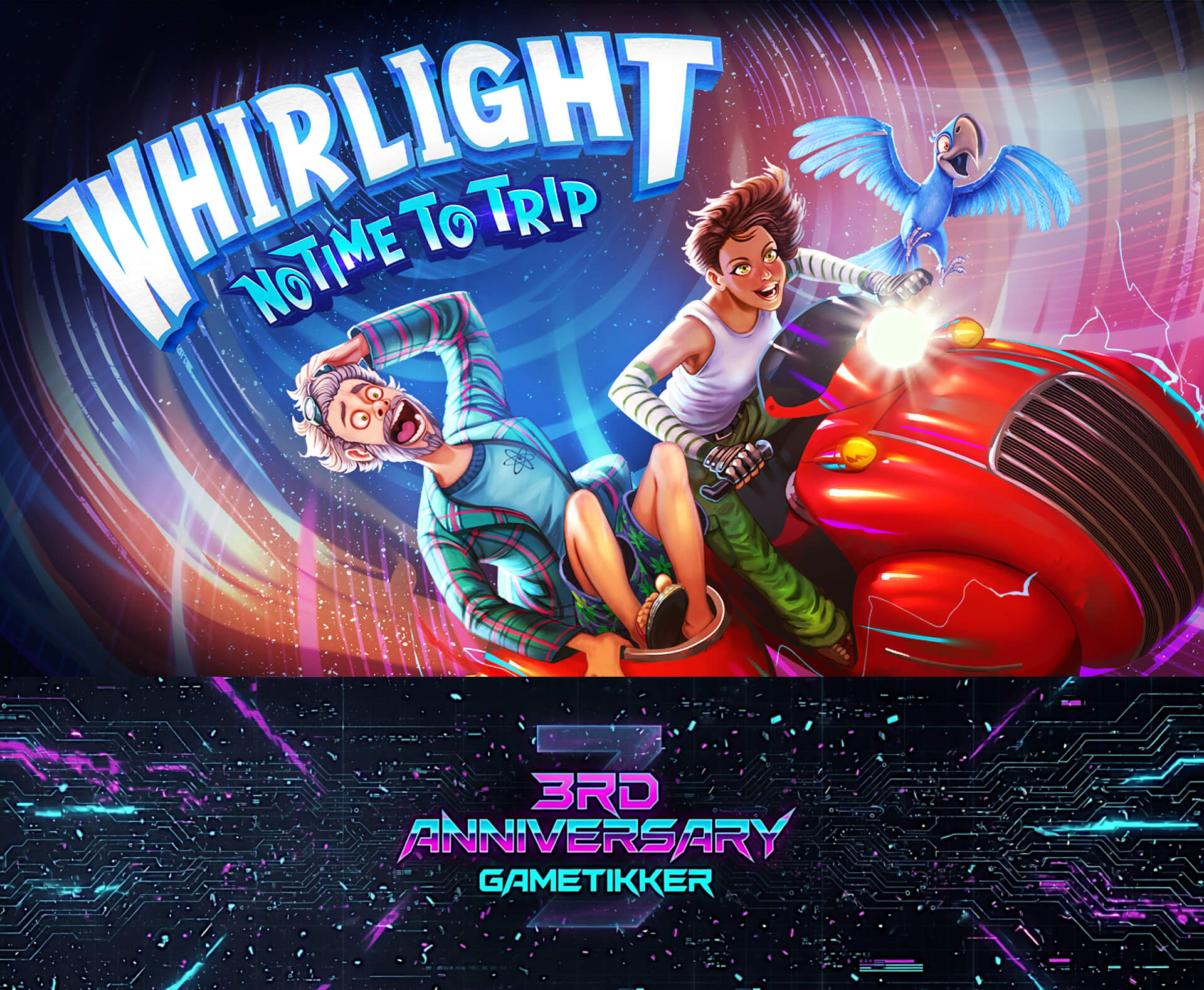 3rd Anniversary Whirlight - No Time To Trip Banner Image