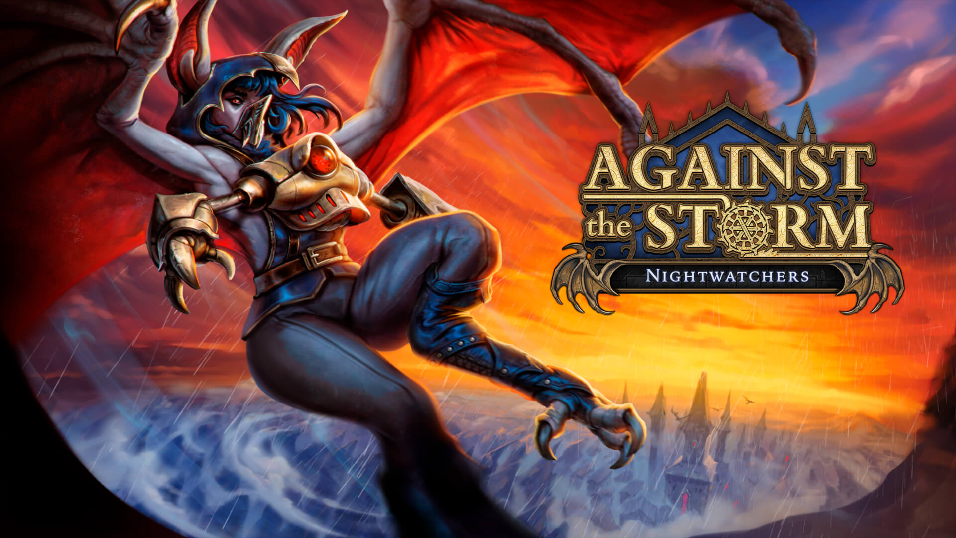 Against the Storm Nightwatchers DLC Banner Image