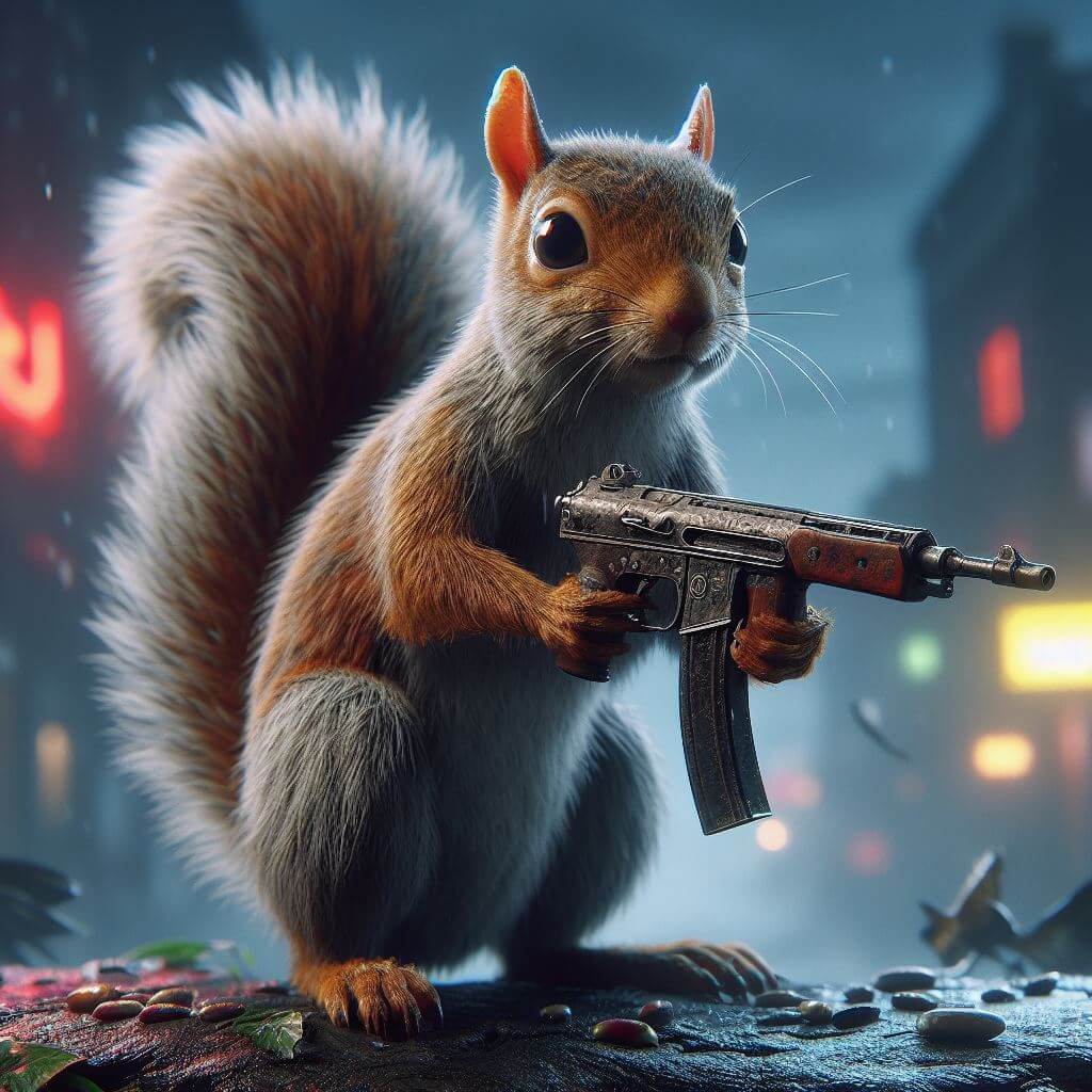 Squirrel with a Gun Image