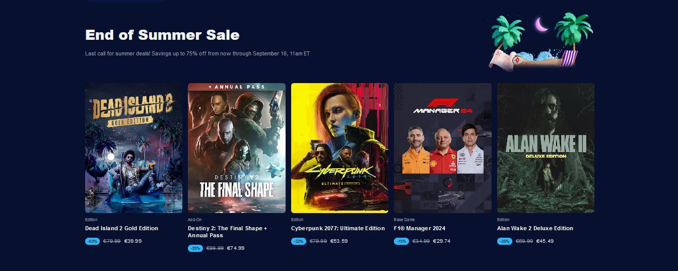 Epic Games Store Sale Banner Image