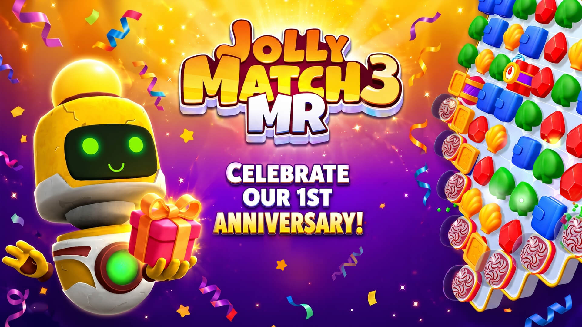 Jolly Match 3 MR 1st Anniversary Banner Image