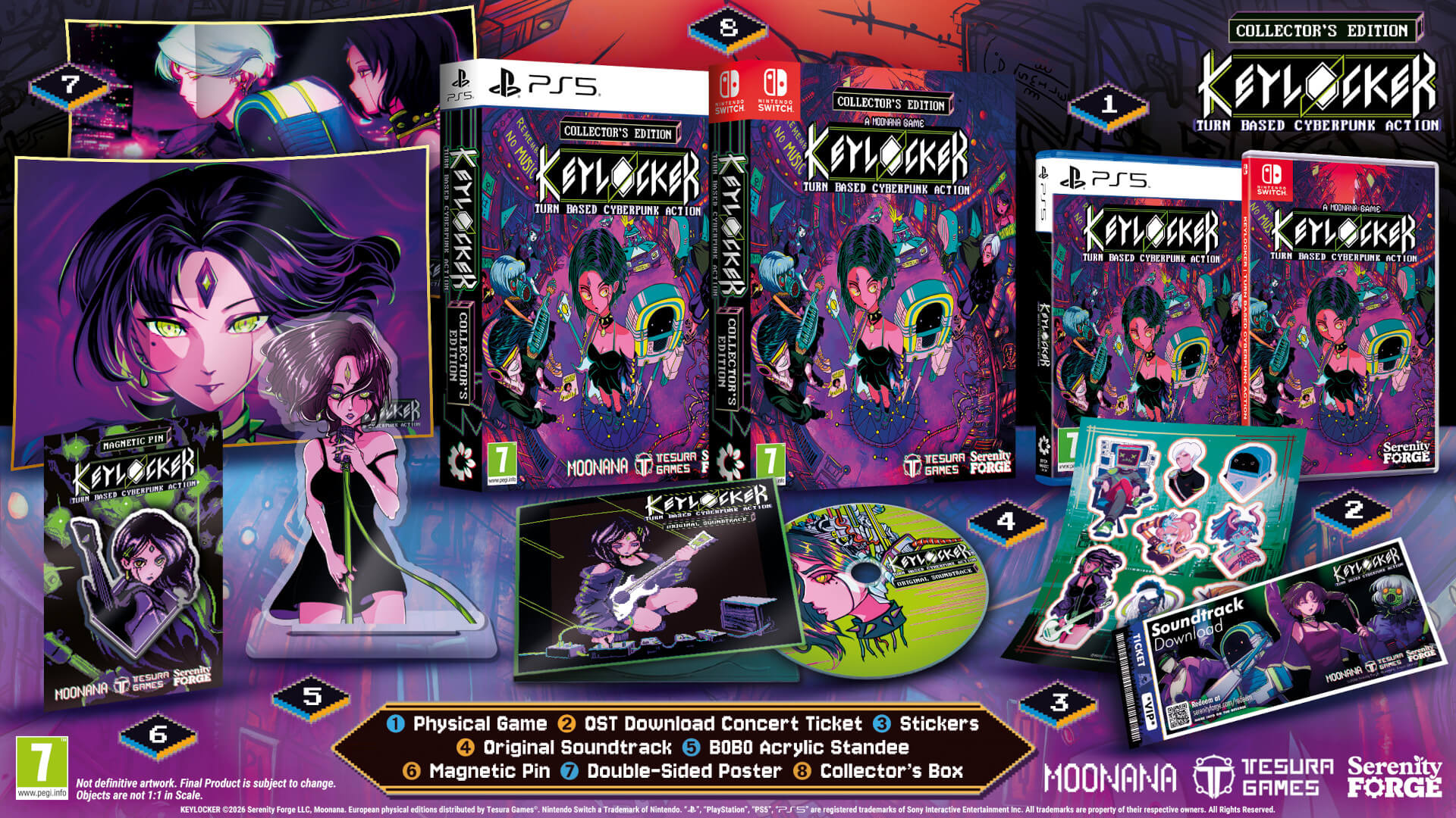 Keylocker: Turn Based Cyberpunk Action Collector's Edition Banner Image