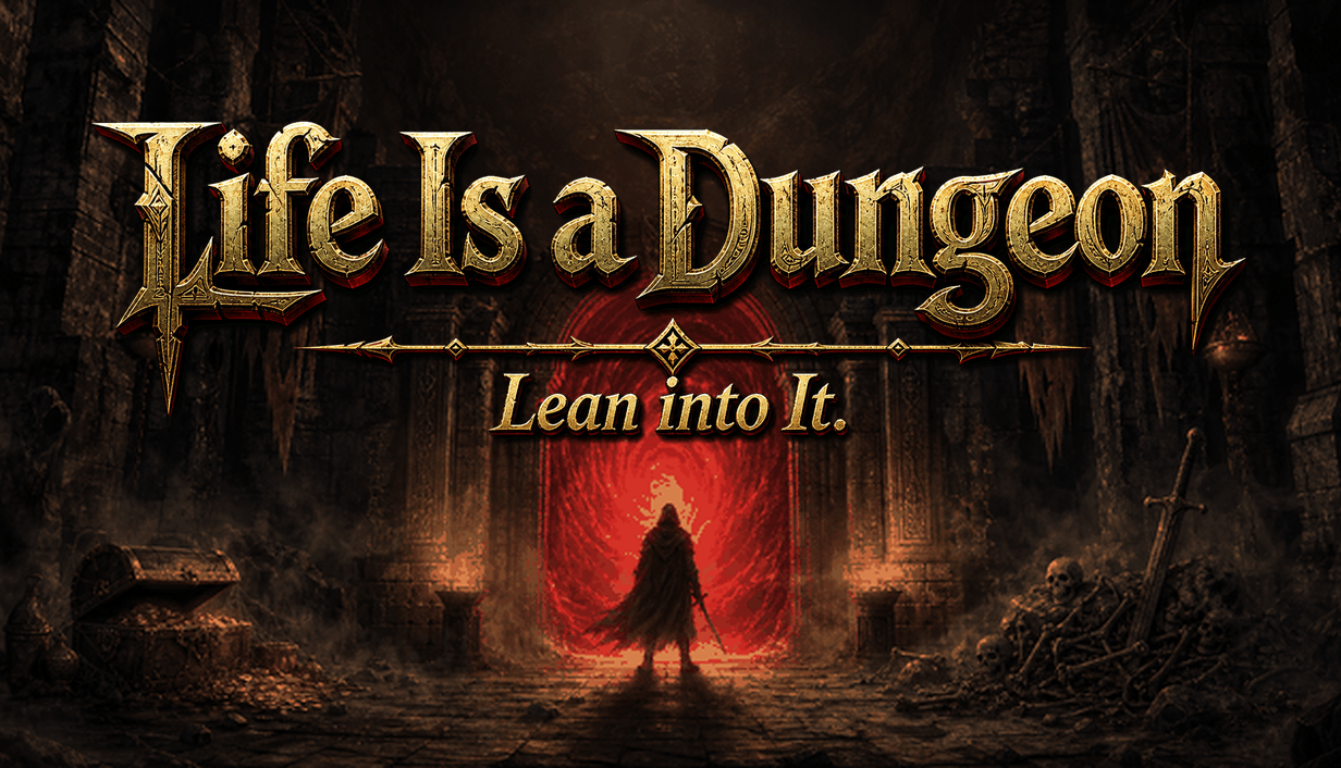 Life Is a Dungeon: Lean into It. Banner Image