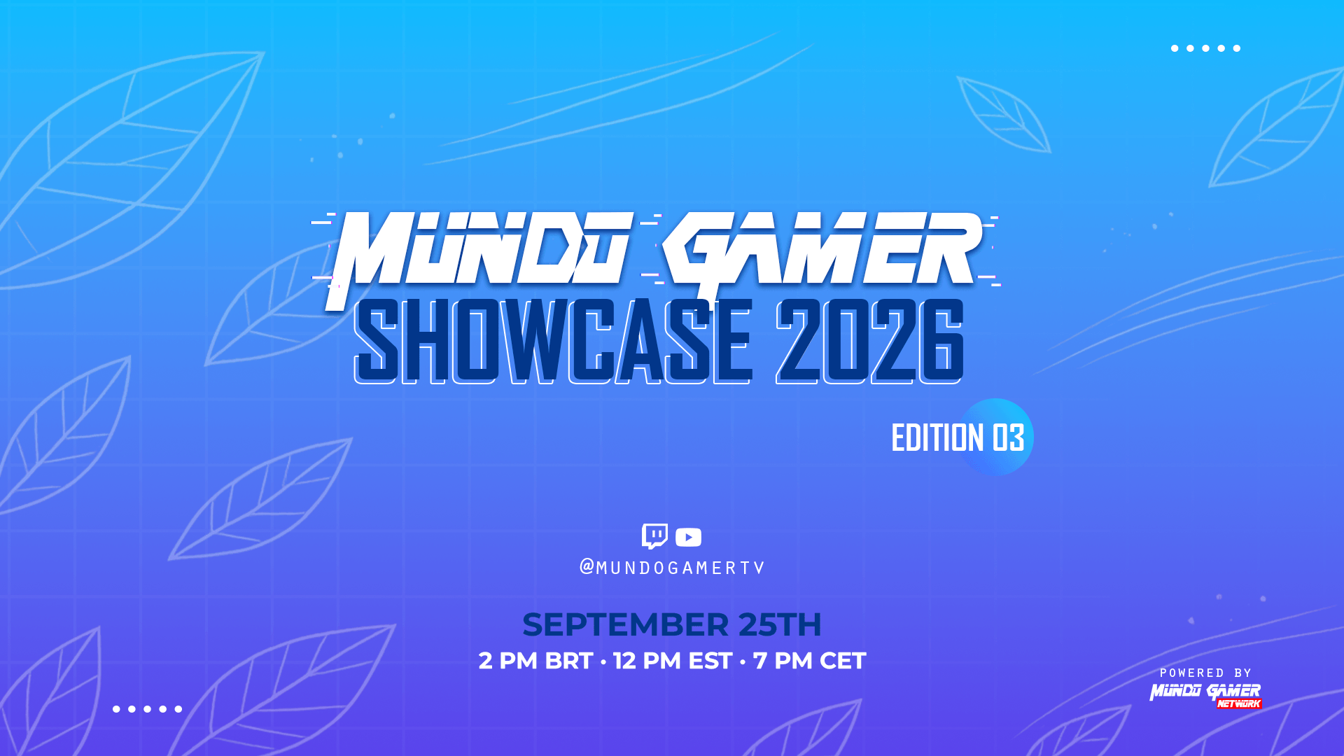 Mundo Gamer Showcase 2026 Banner Image