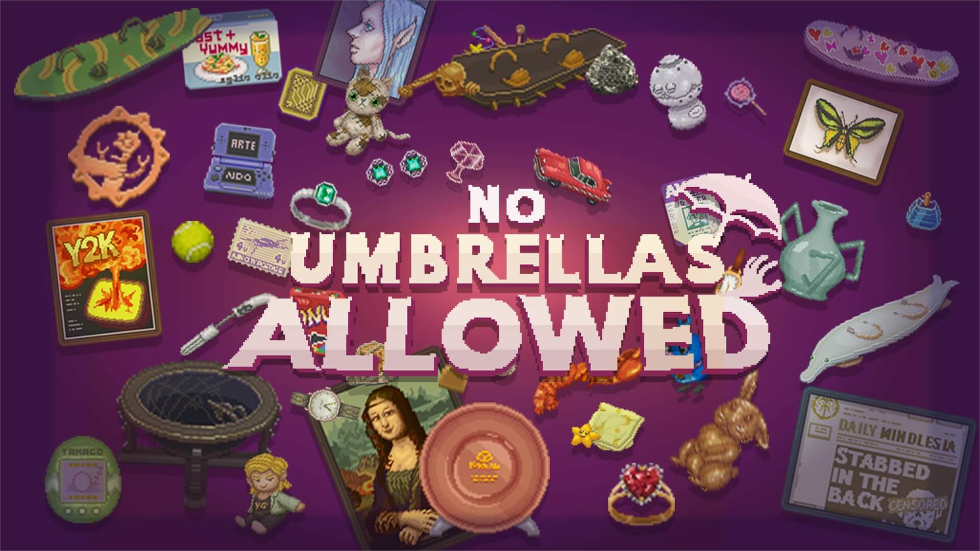 No Umbrellas Allowed Banner Image