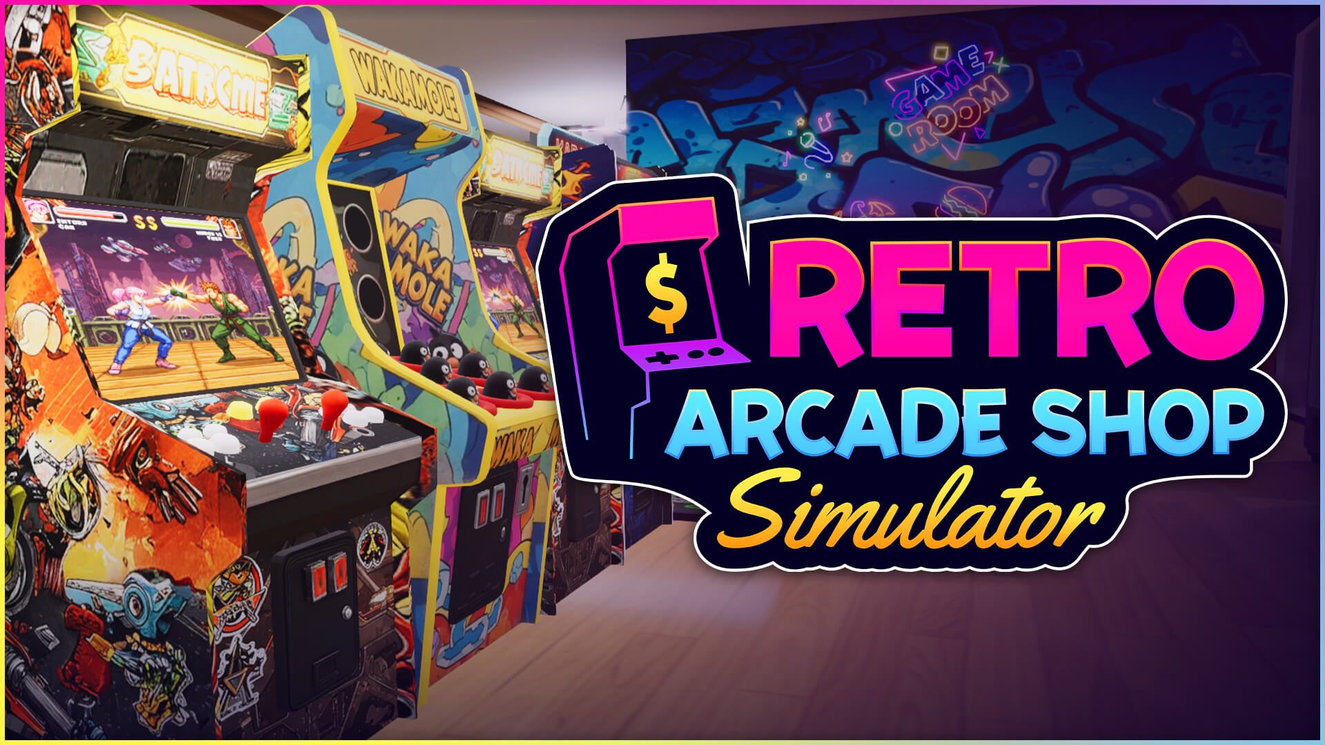 Retro Arcade Shop Simulator Banner Image