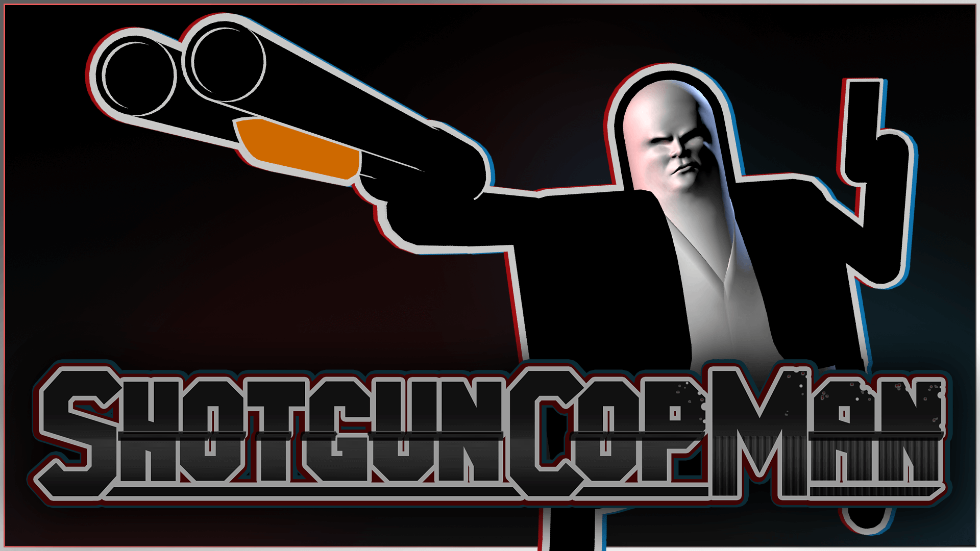 Shotgun Cop Man Banner