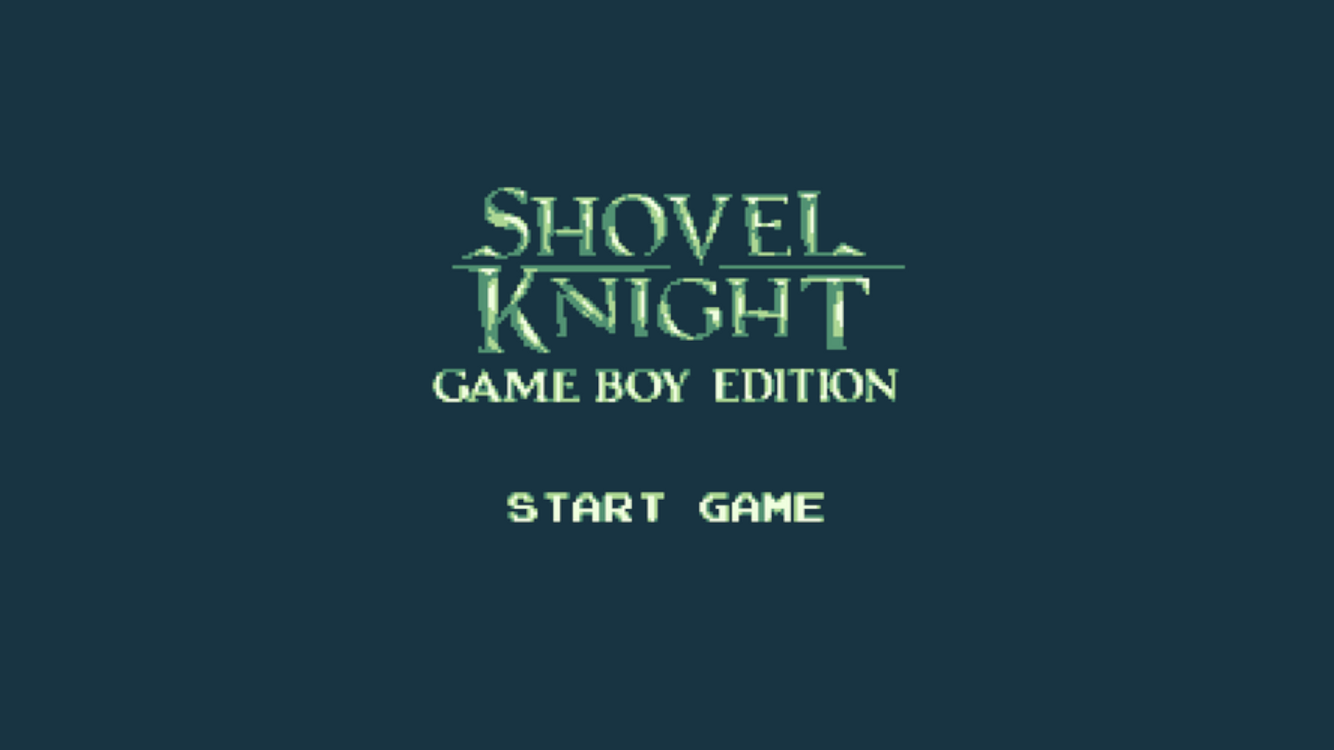 Shovel Knight Game Boy Demake Banner Image