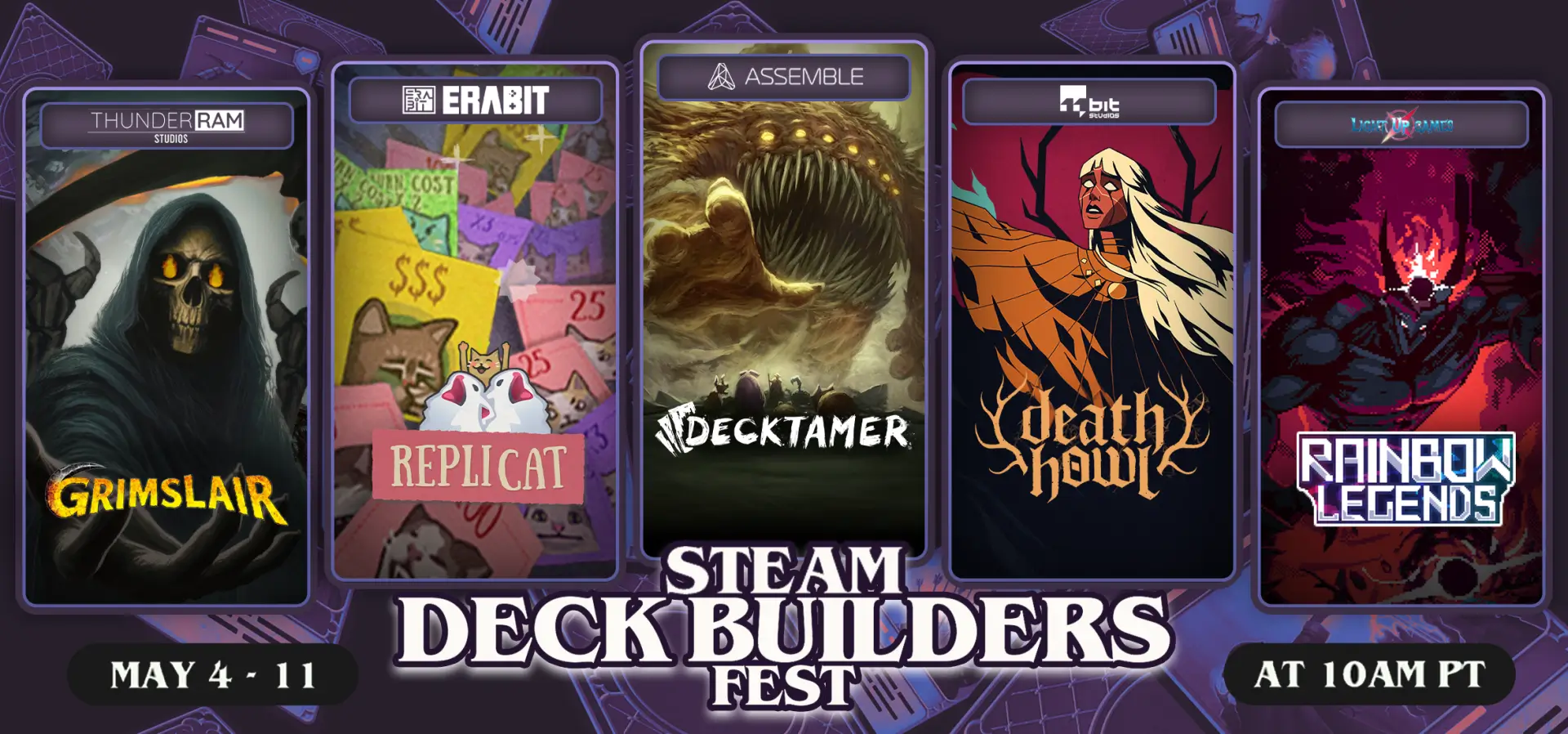 Steam Deckbuilders Fest 2026 Banner Image