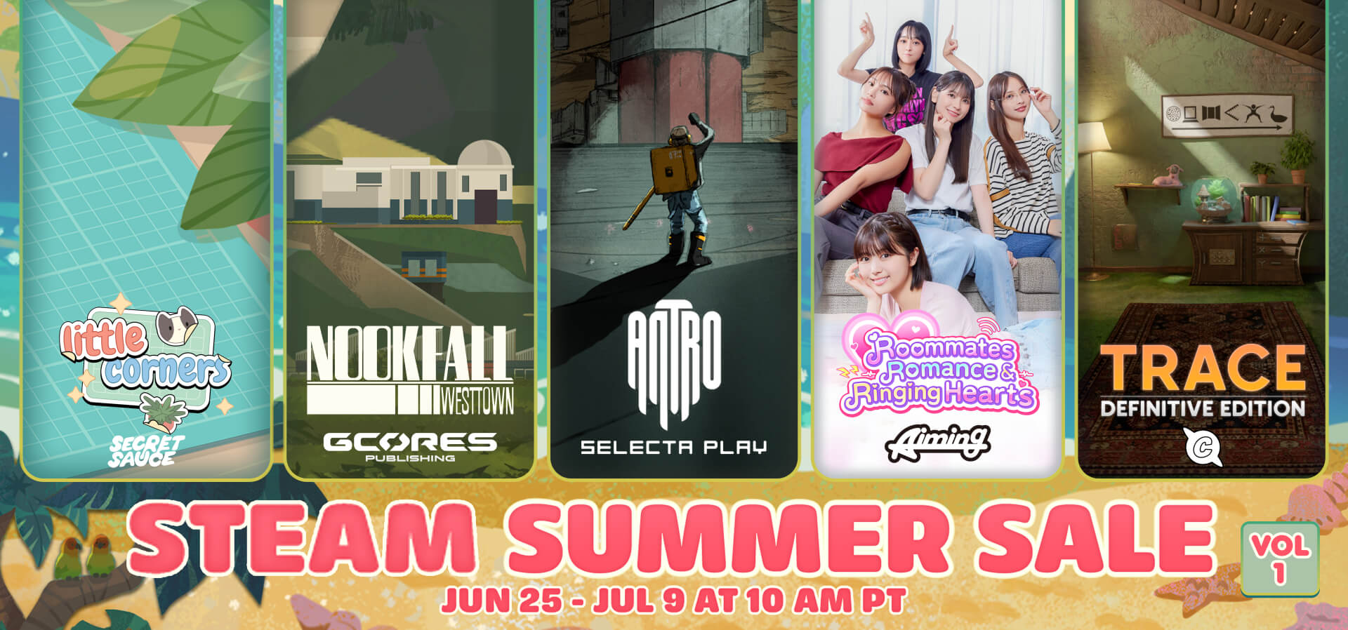 Steam Summer Sale 2026 Volume 1 Banner Image